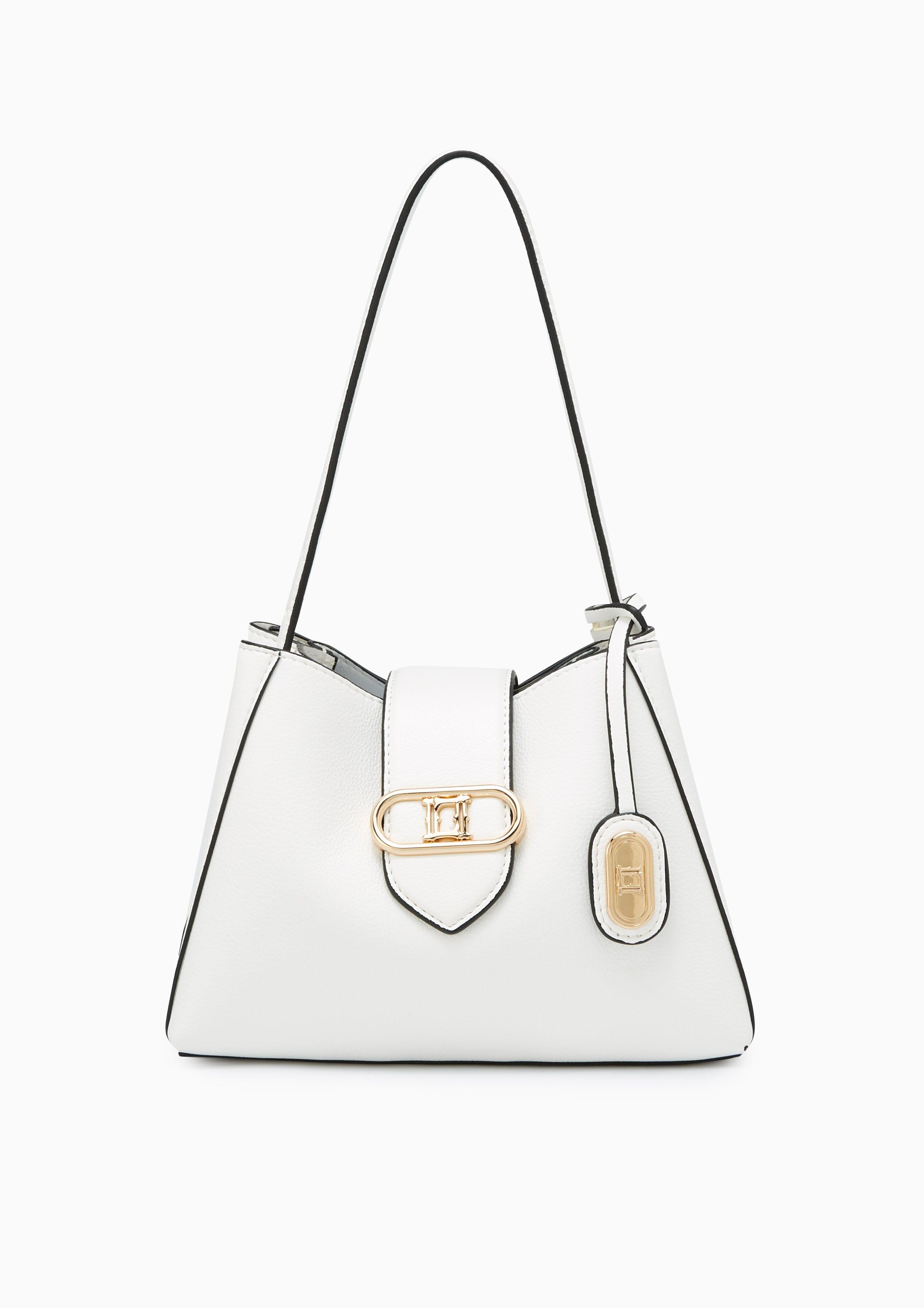 Citrine Hobo Shoulder Bag S White