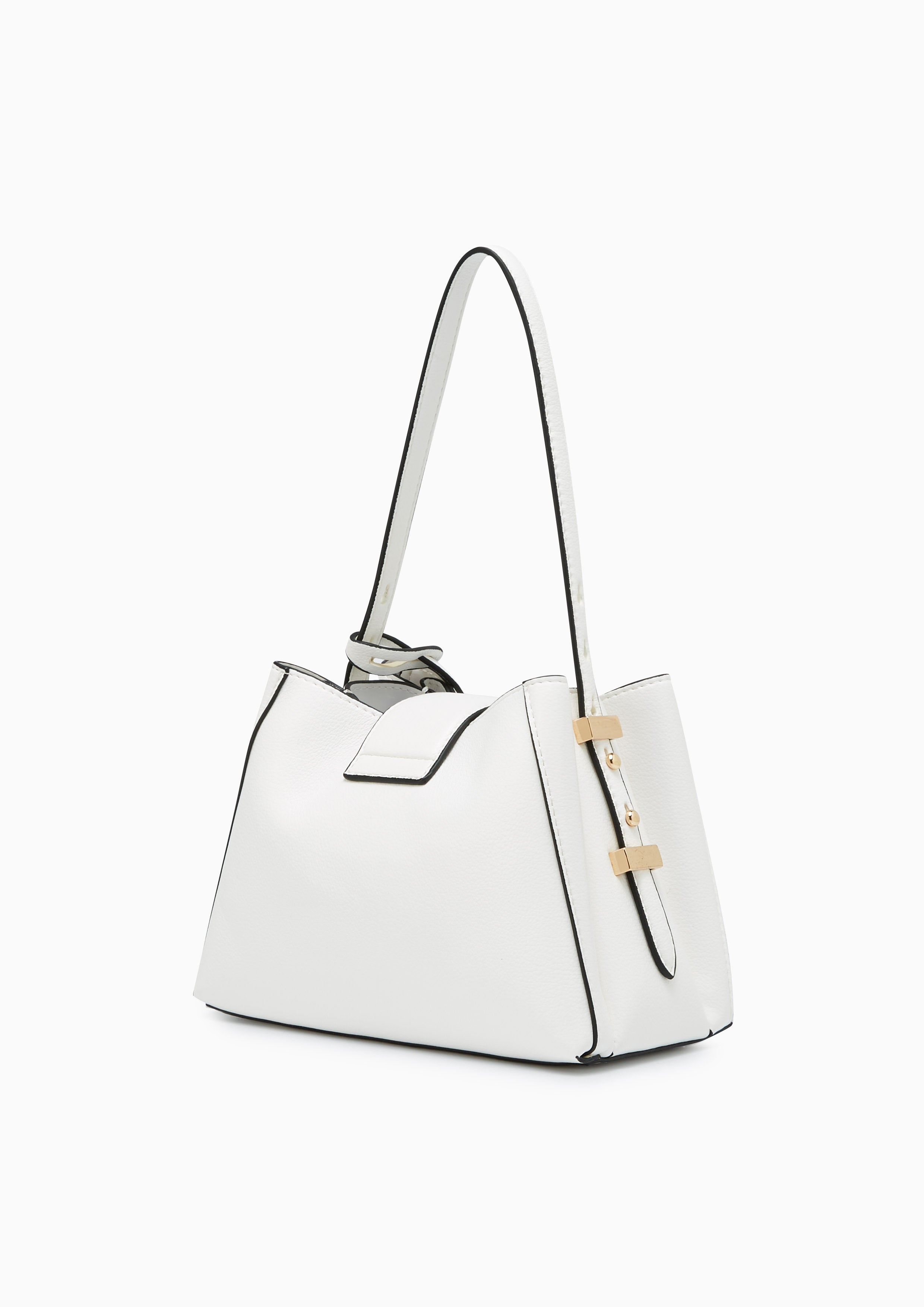 Citrine Hobo Shoulder Bag S White