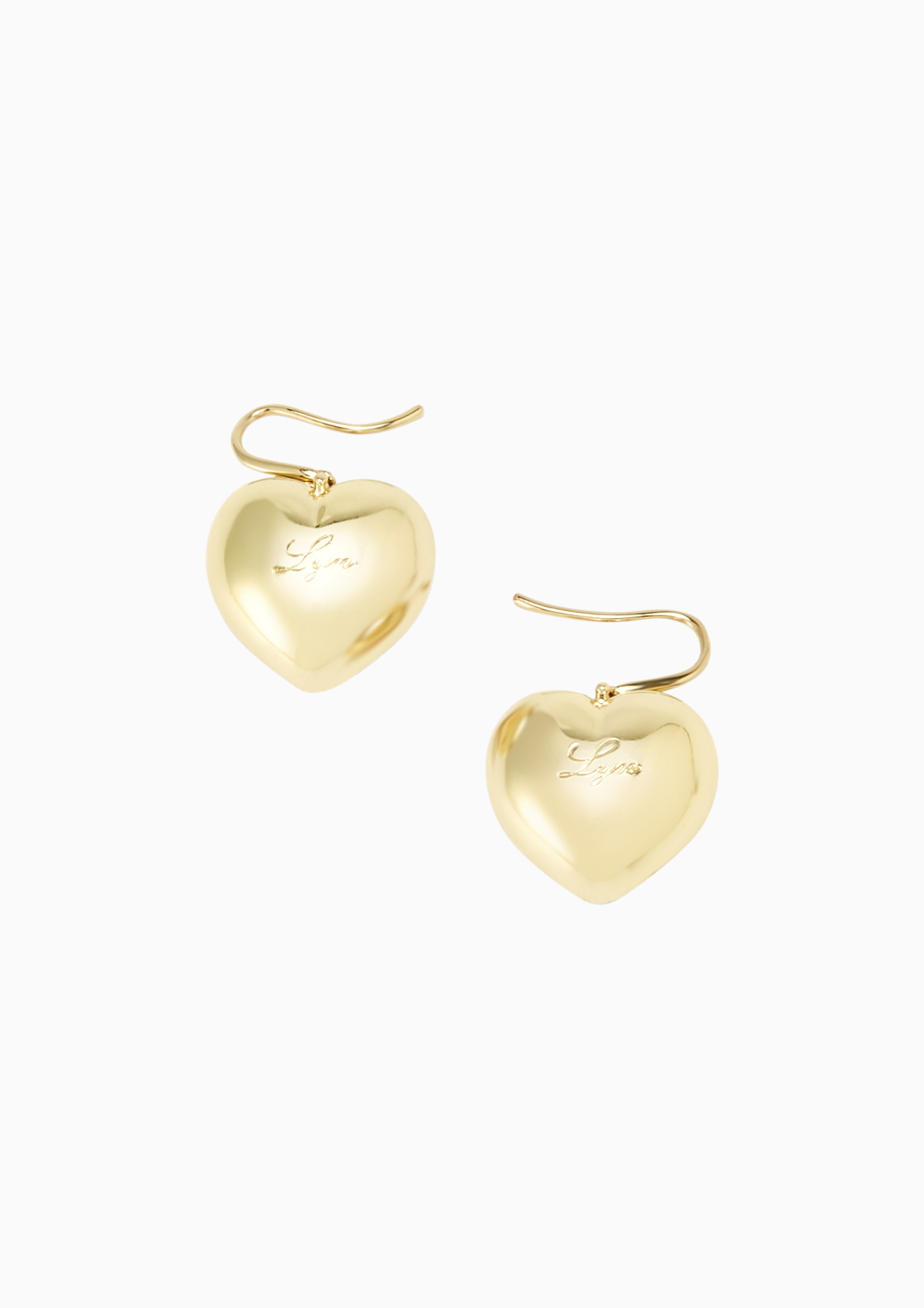 Heart Earrings Gold