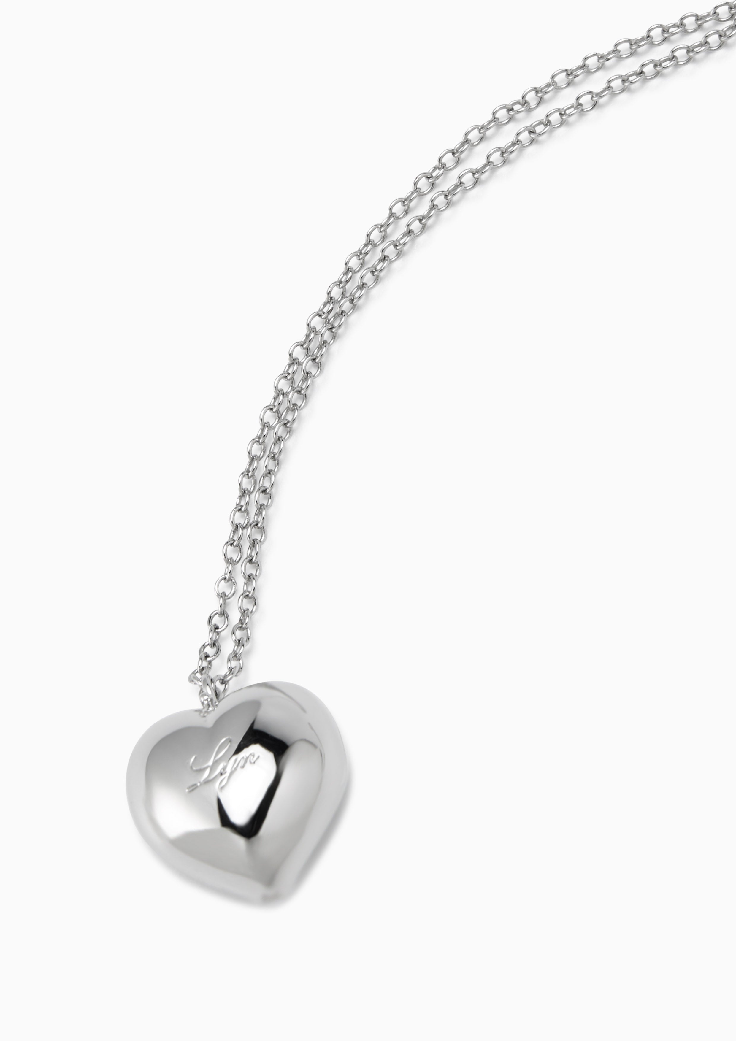 Heart Necklace Silver