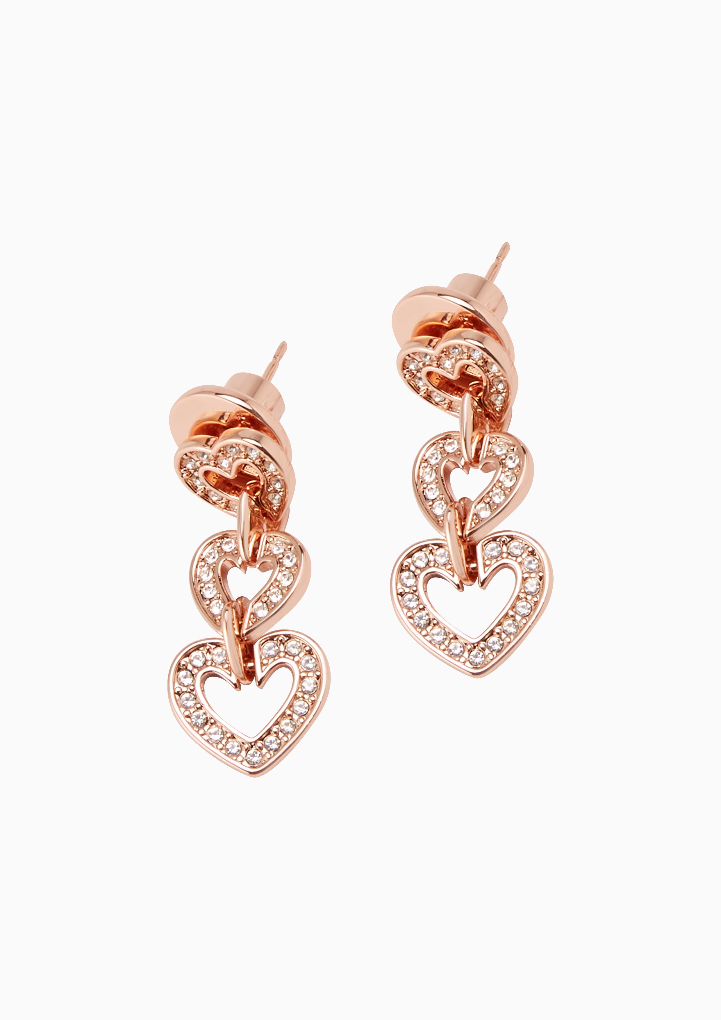 My Heart Earrings Rose Gold