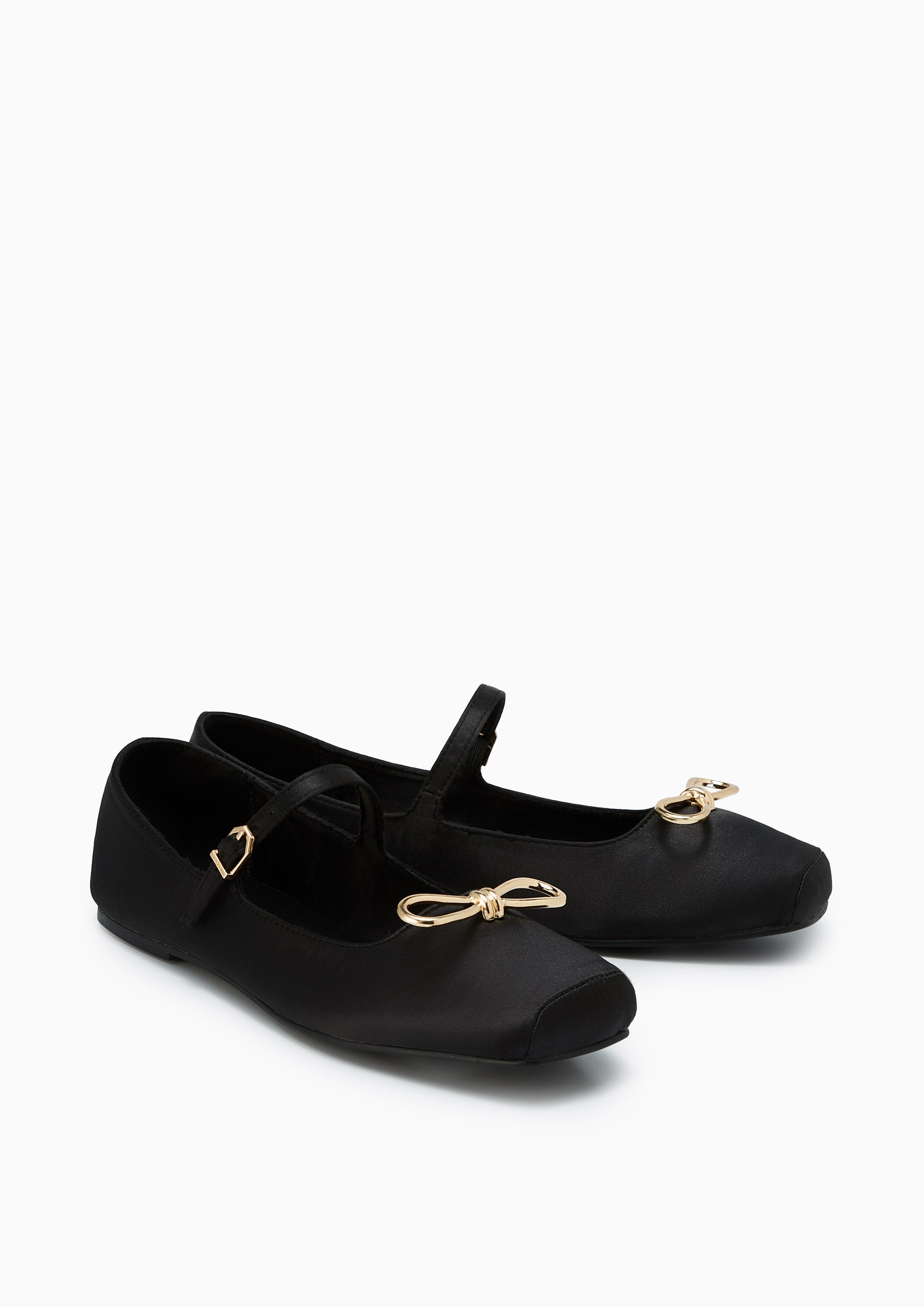 Harlow Flat Mary Janes Black