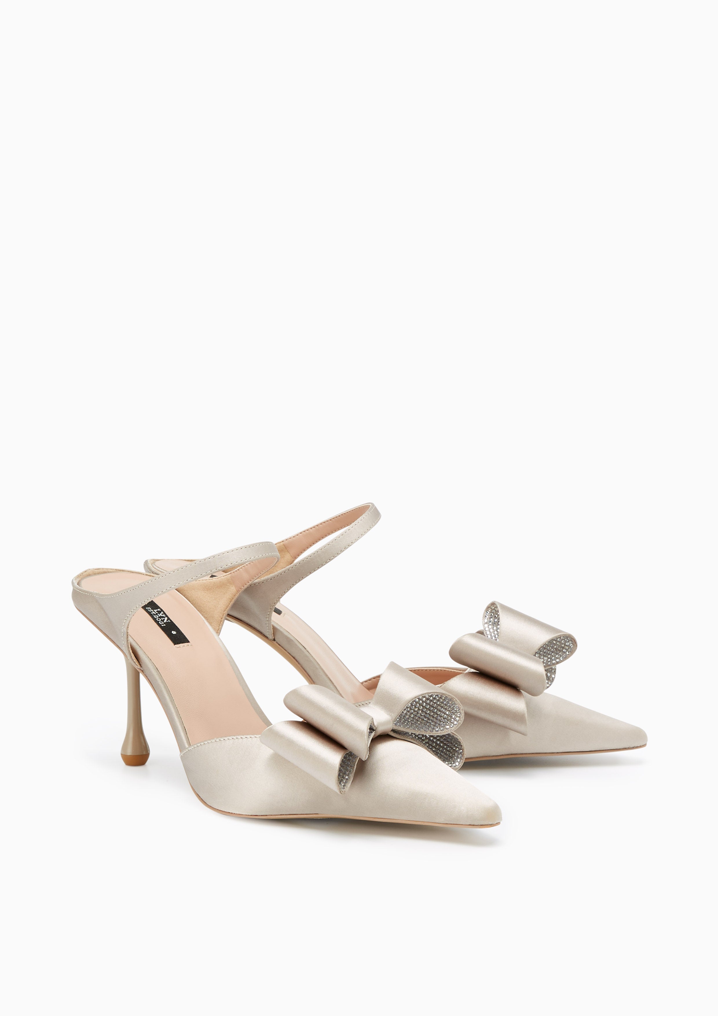 Icy Pump High Heel Slingbacks Taupe