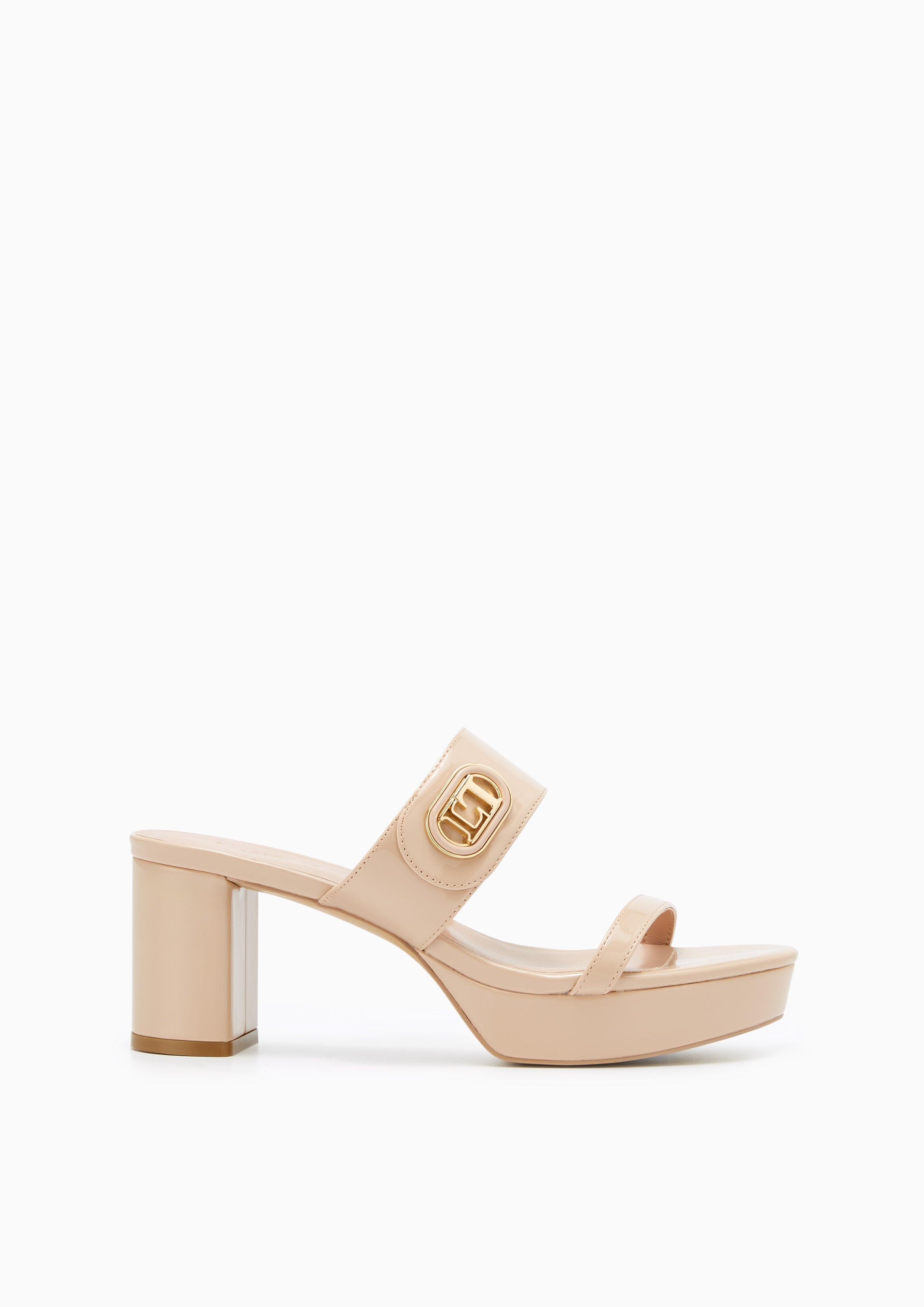 April Platform Heels Beige