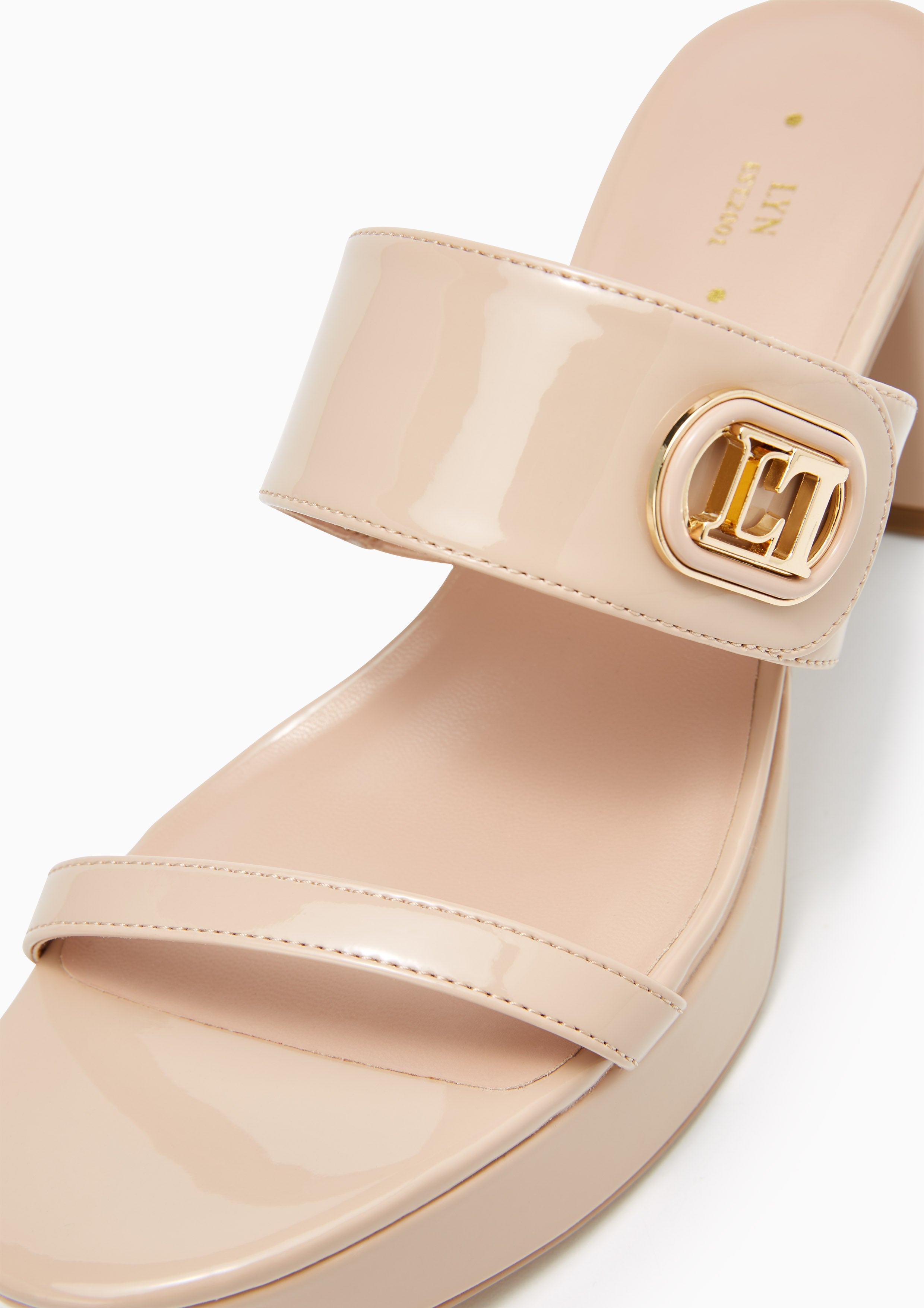 April Platform Heels Beige