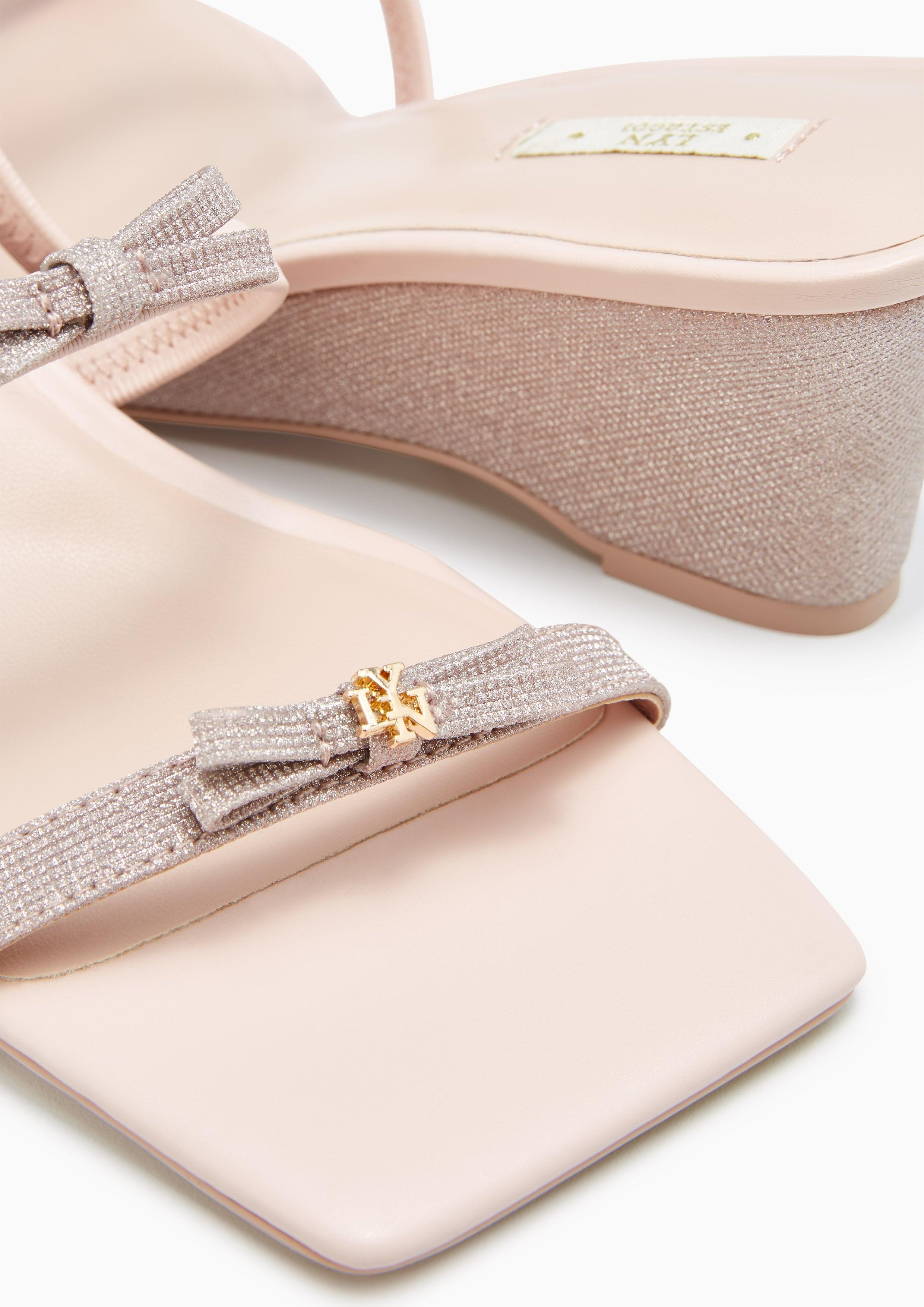 Rose gold low wedges hotsell