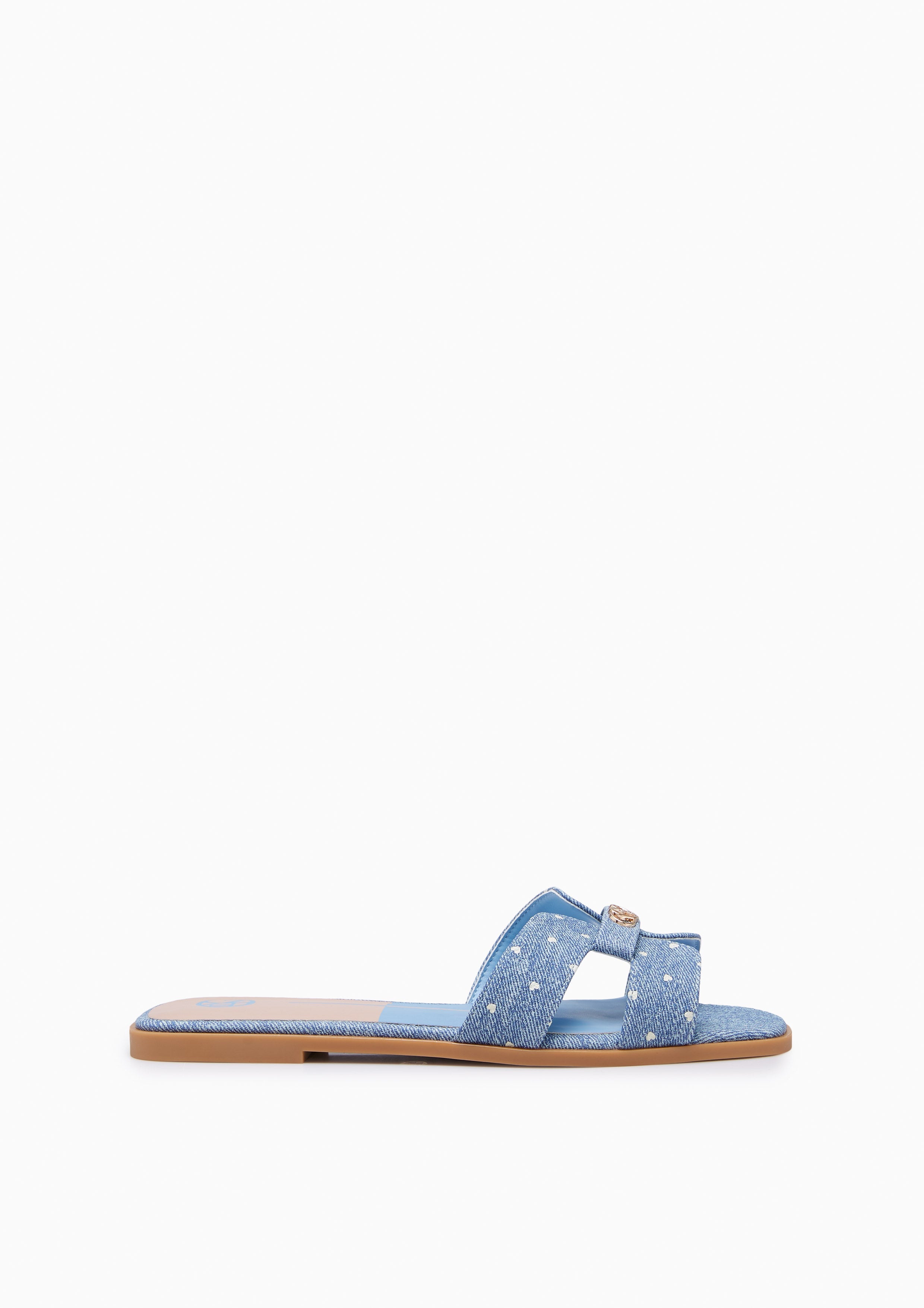 Hey Denim Lovely Flat Sandals Blue