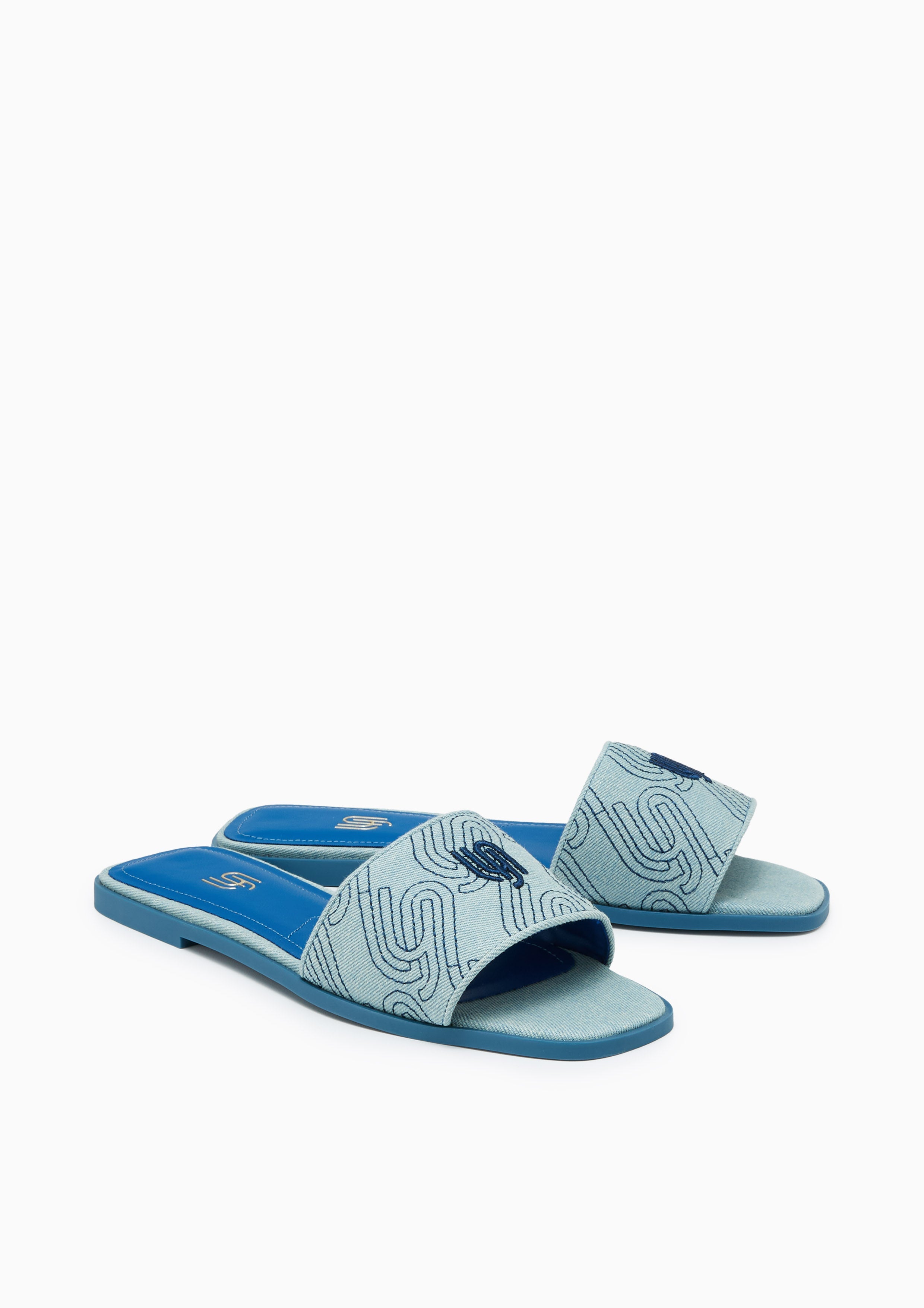 Viola Infinite Flat Sandals Blue