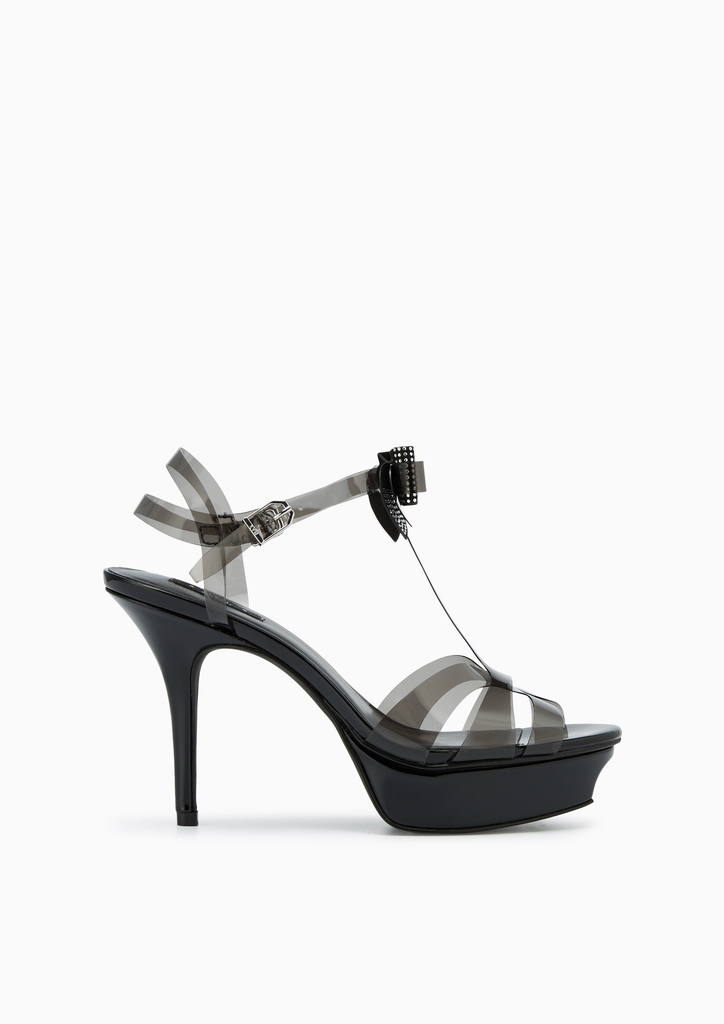 Sabella Bow Platform Heels Black