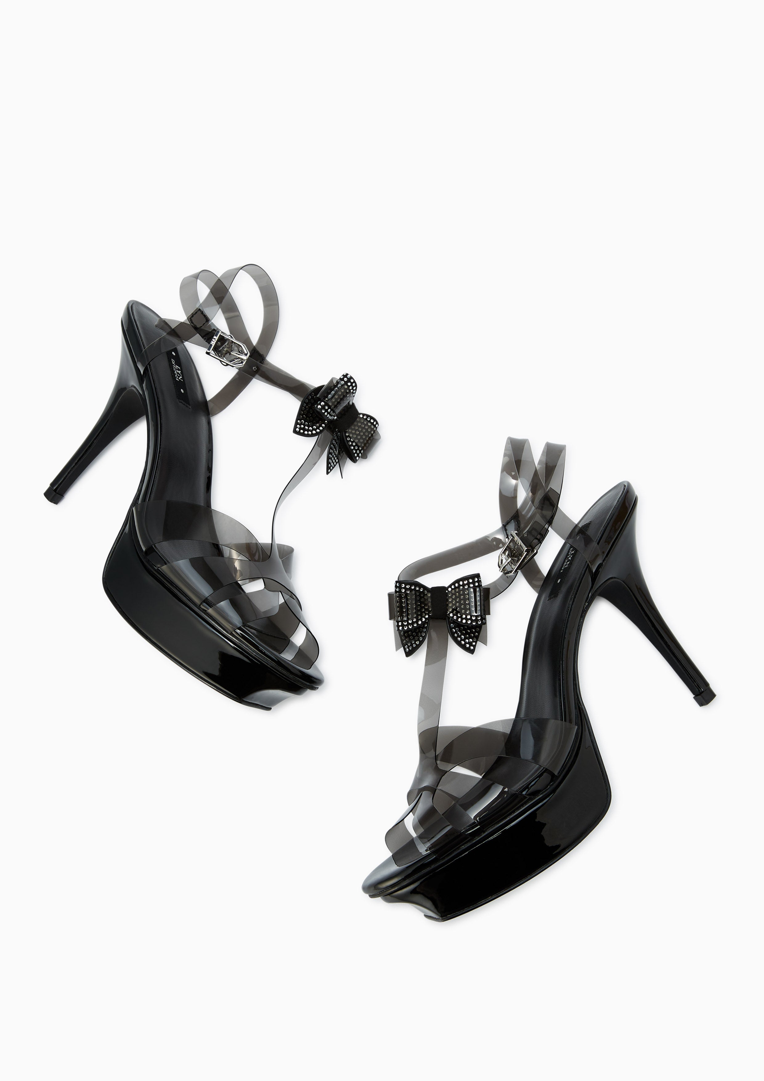 Sabella Bow Platform Heels Black