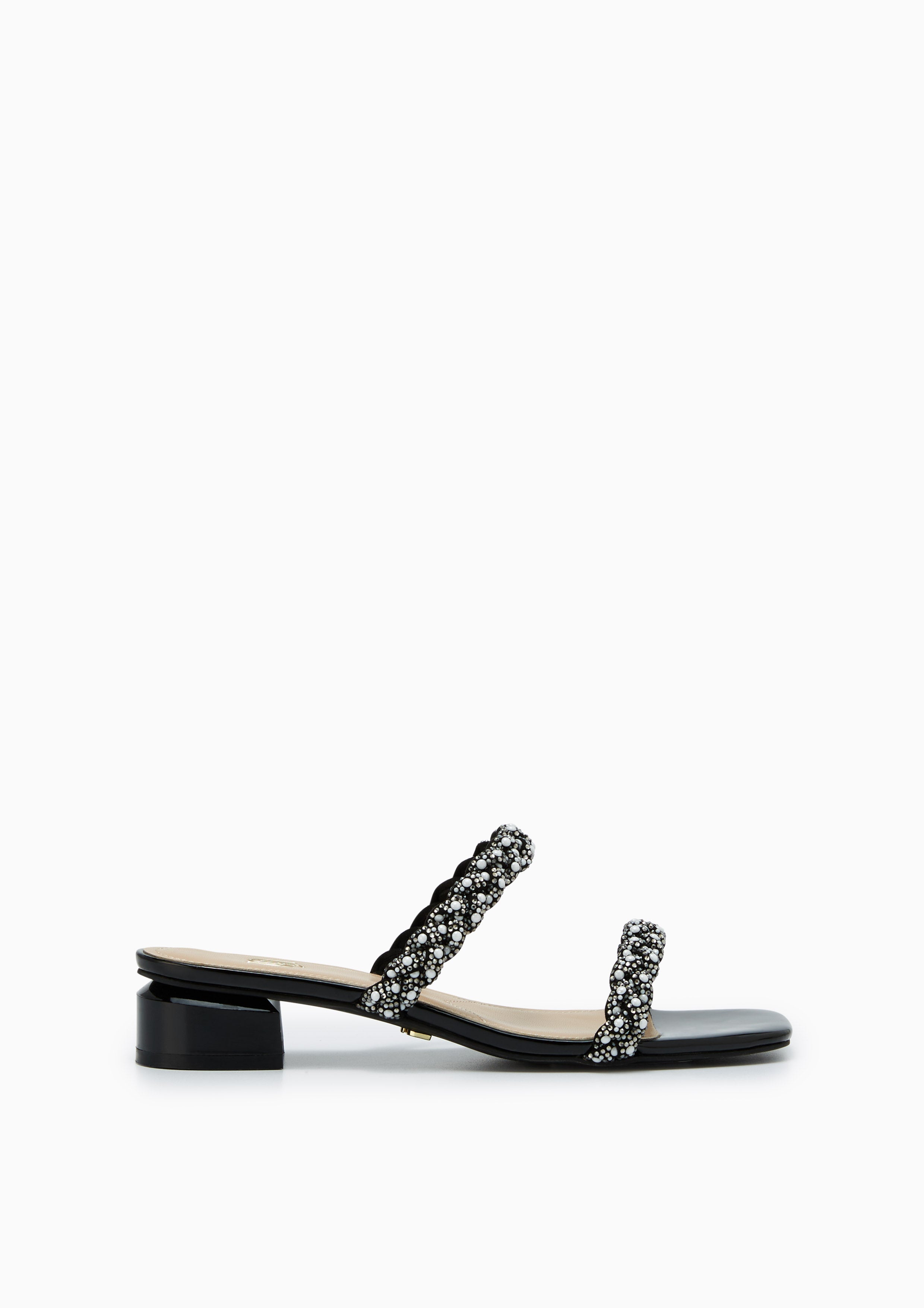 Promise Pearl Infinite Low Heels Black