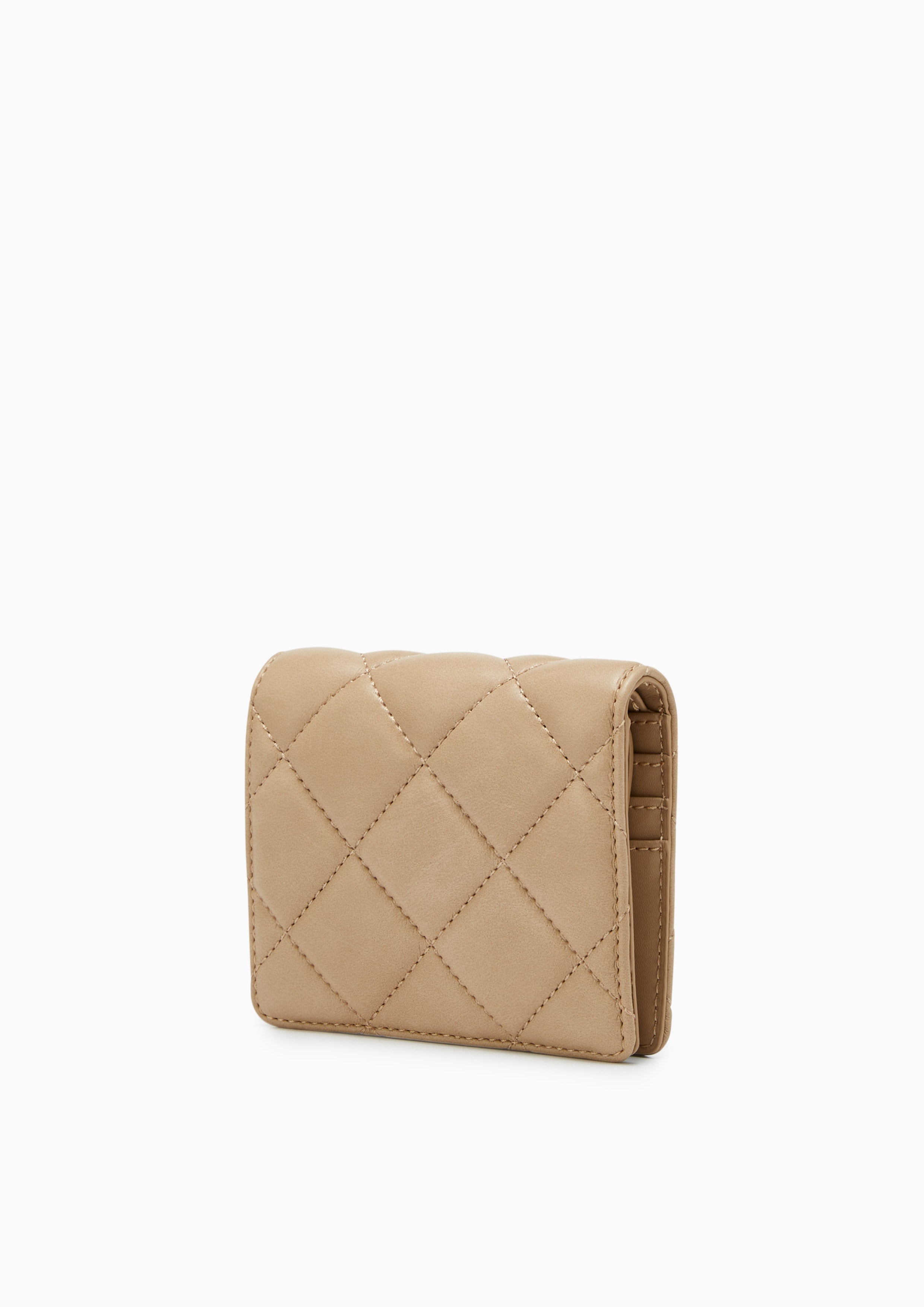 Handi Bi-Fold Short Wallet Dark Beige