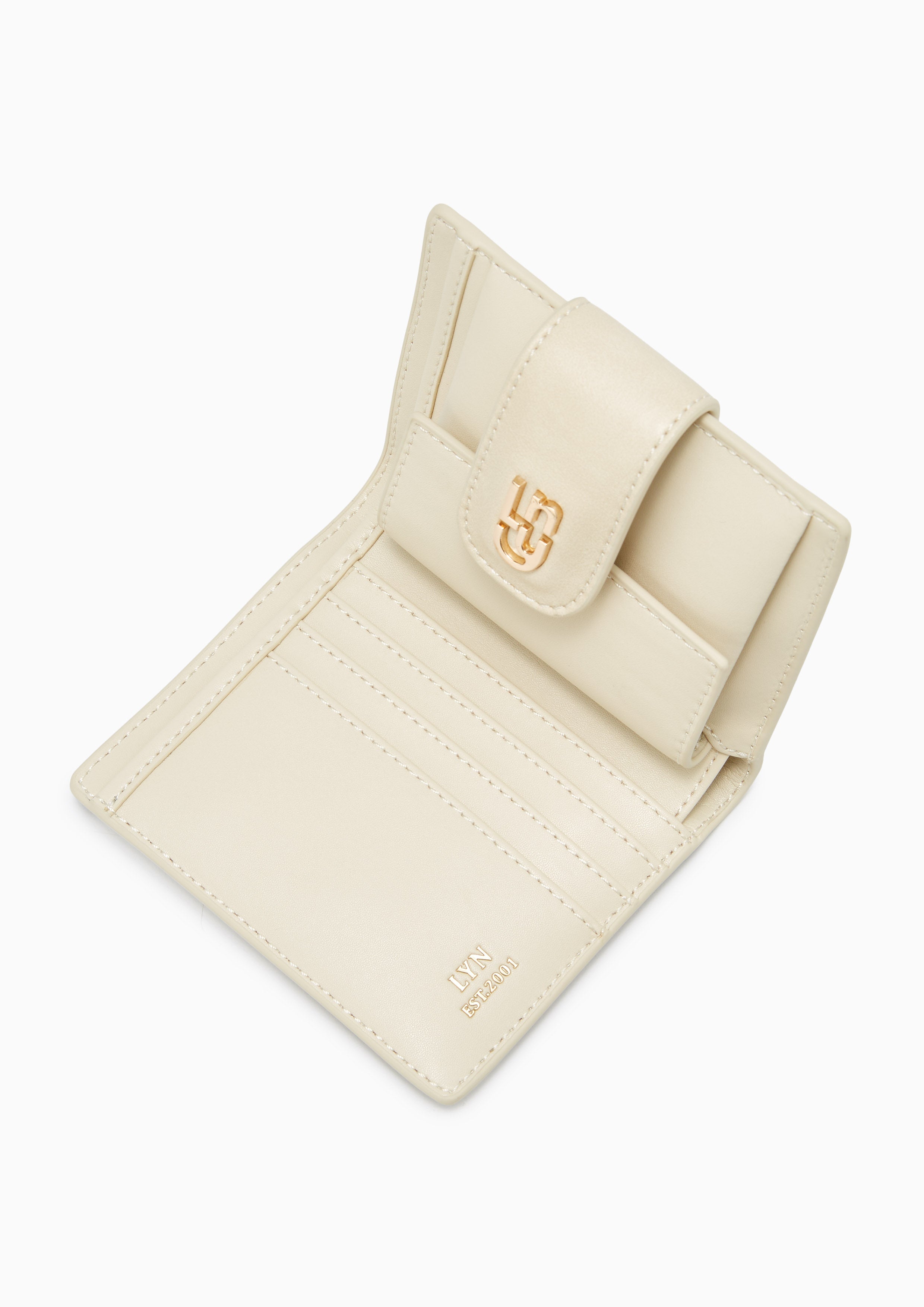 Handi Flap Short Wallet Ivory