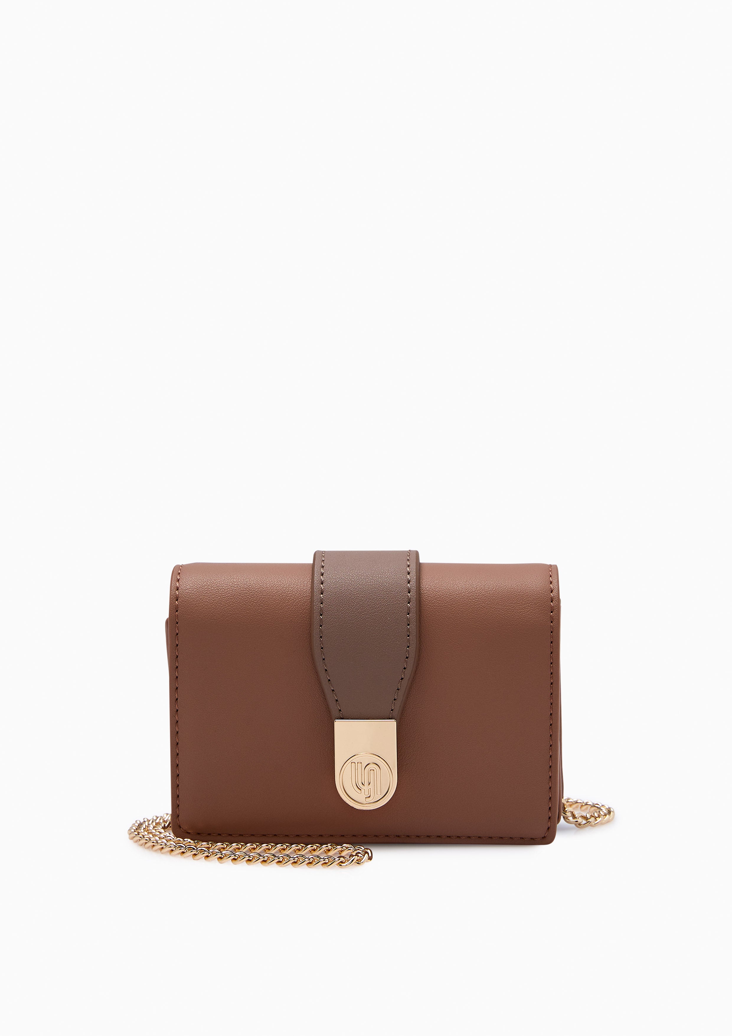 Alissa Infinite Short Wallet On Chain Light Brown