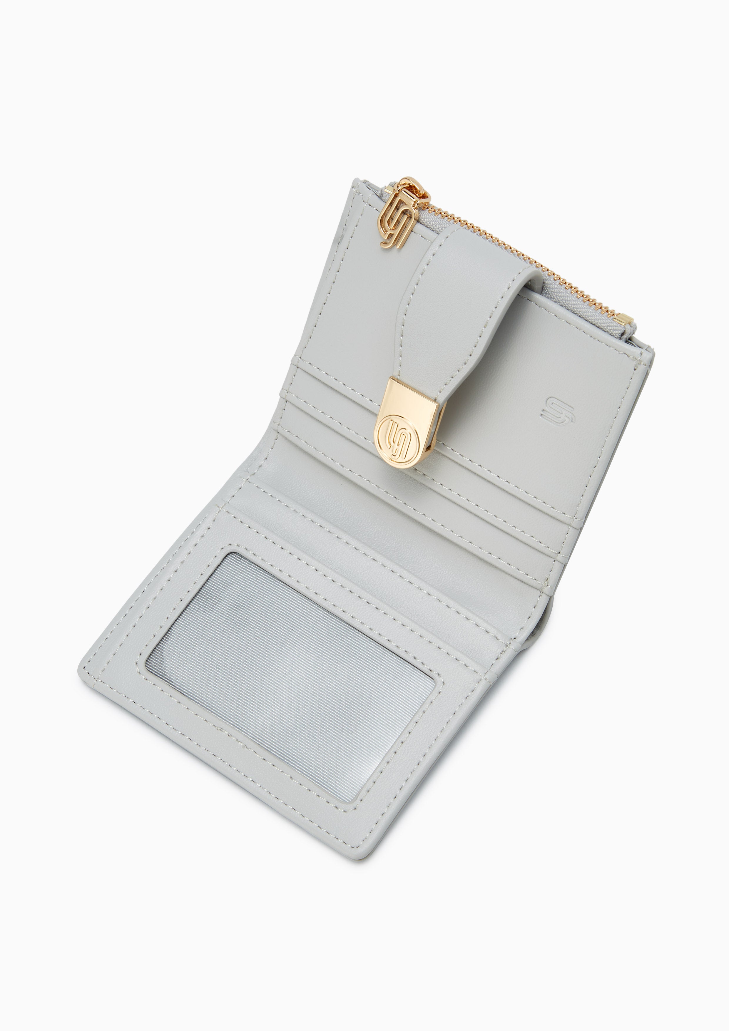 Alissa Infinite Short Wallet On Chain Light Grey