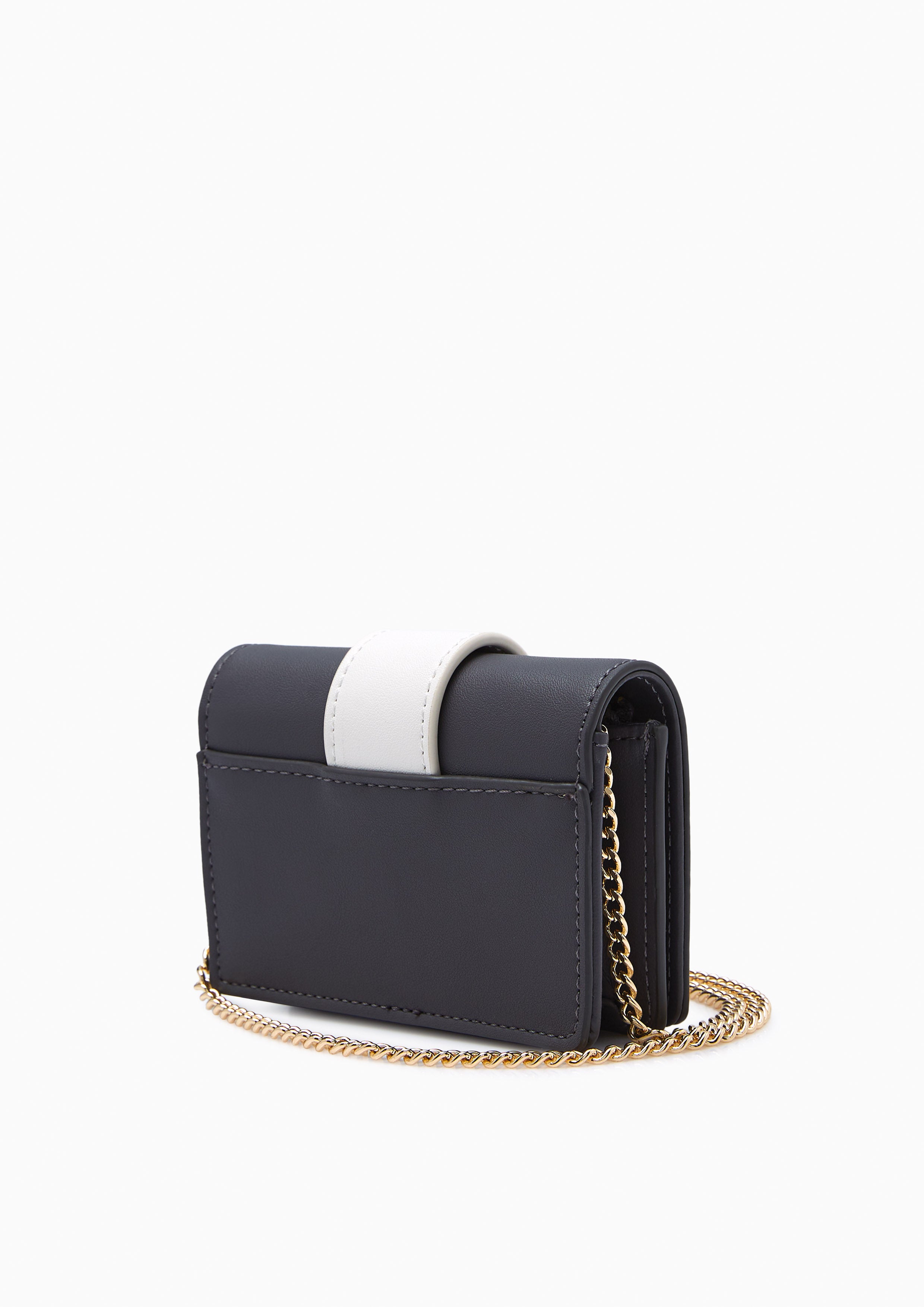 Alissa Infinite Short Wallet On Chain Dark Grey