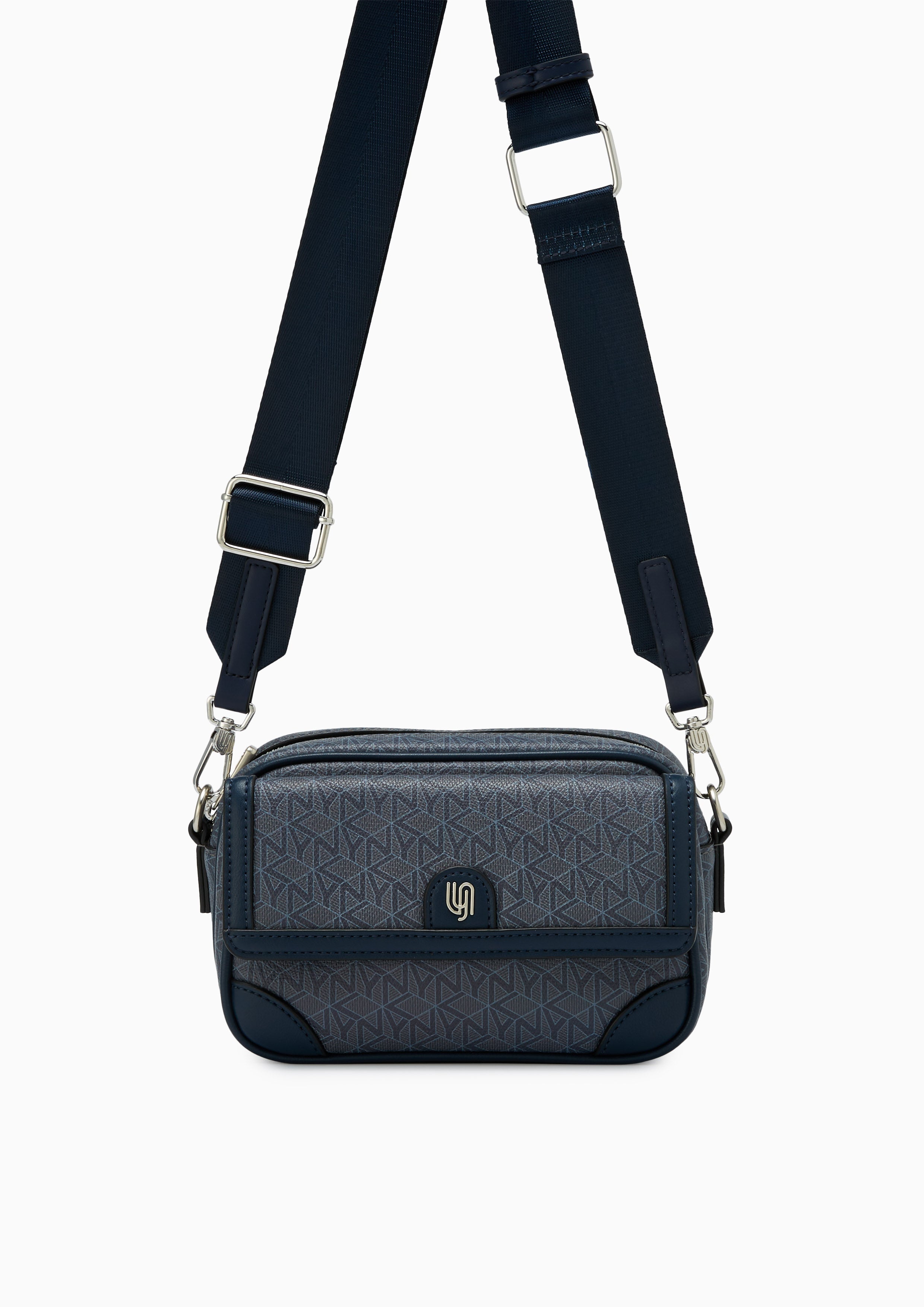 Theo Front Flap Crossbody Bag Navy