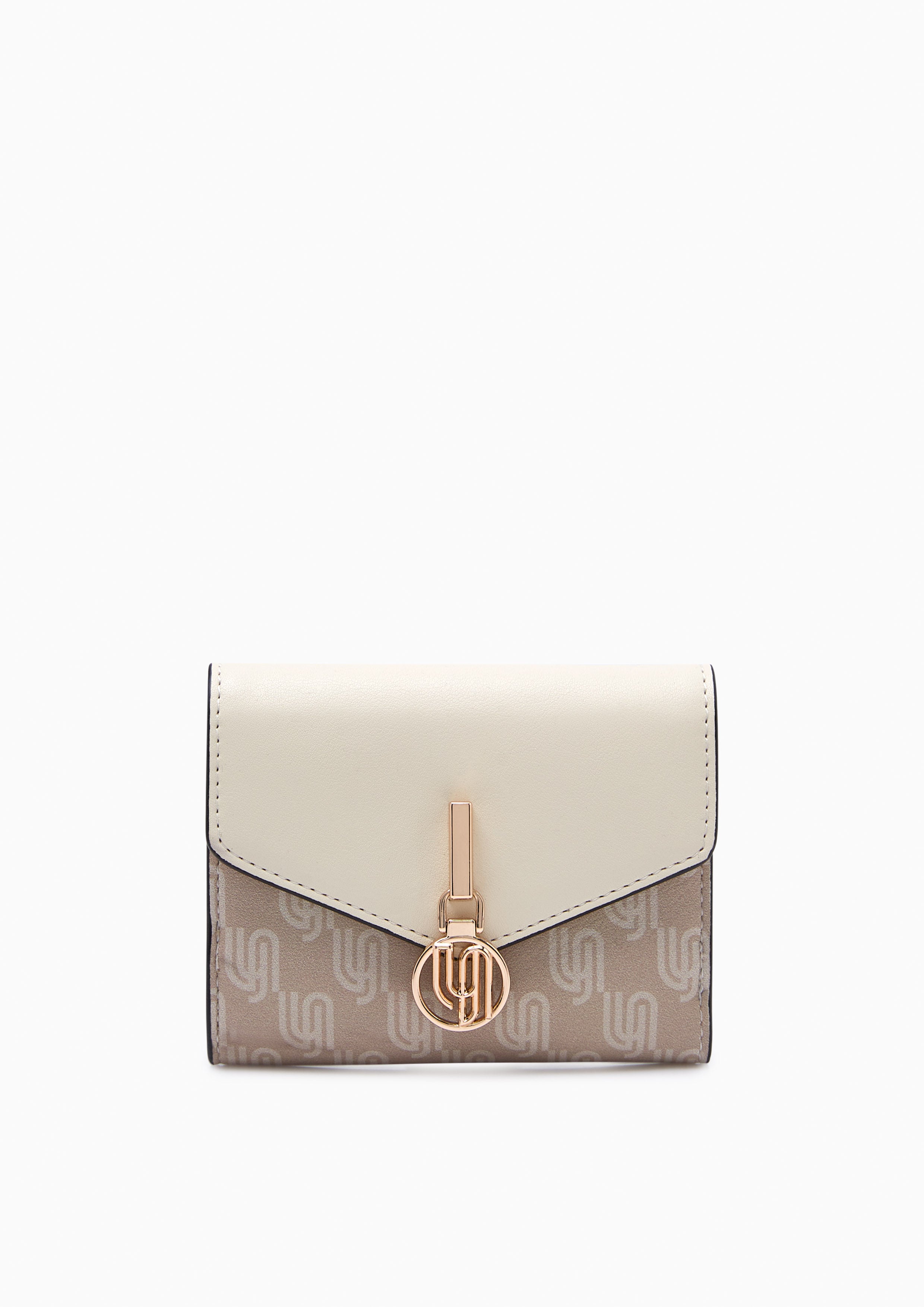 Sylvia Inf Tri-Fold Wallet Beige