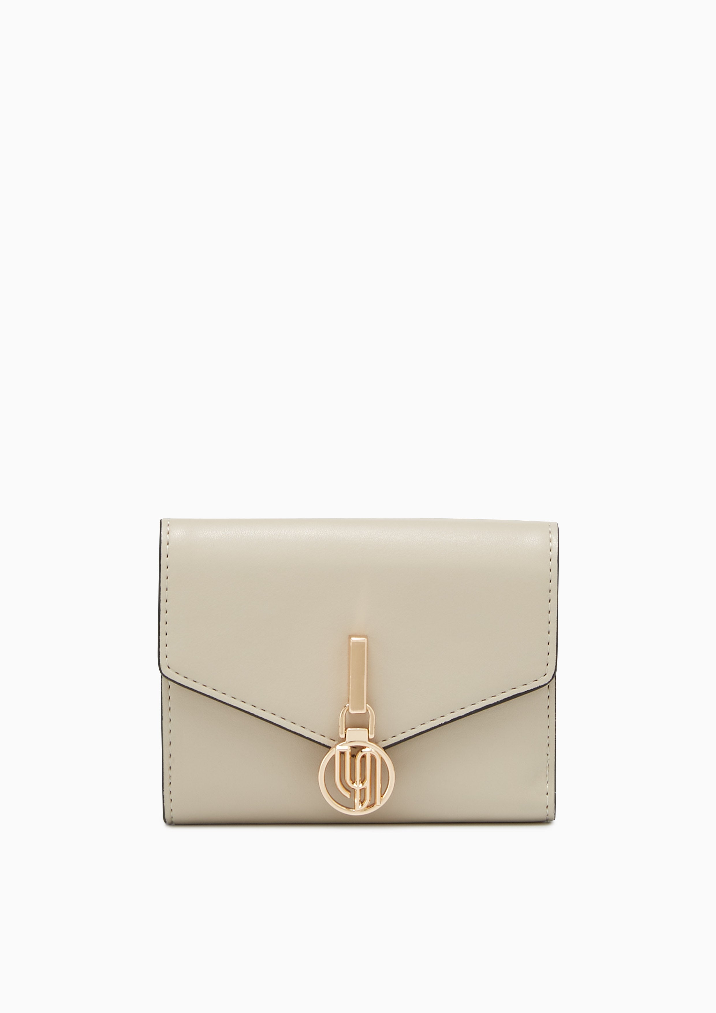 Sylvia Inf Tri-Fold Wallet Beige