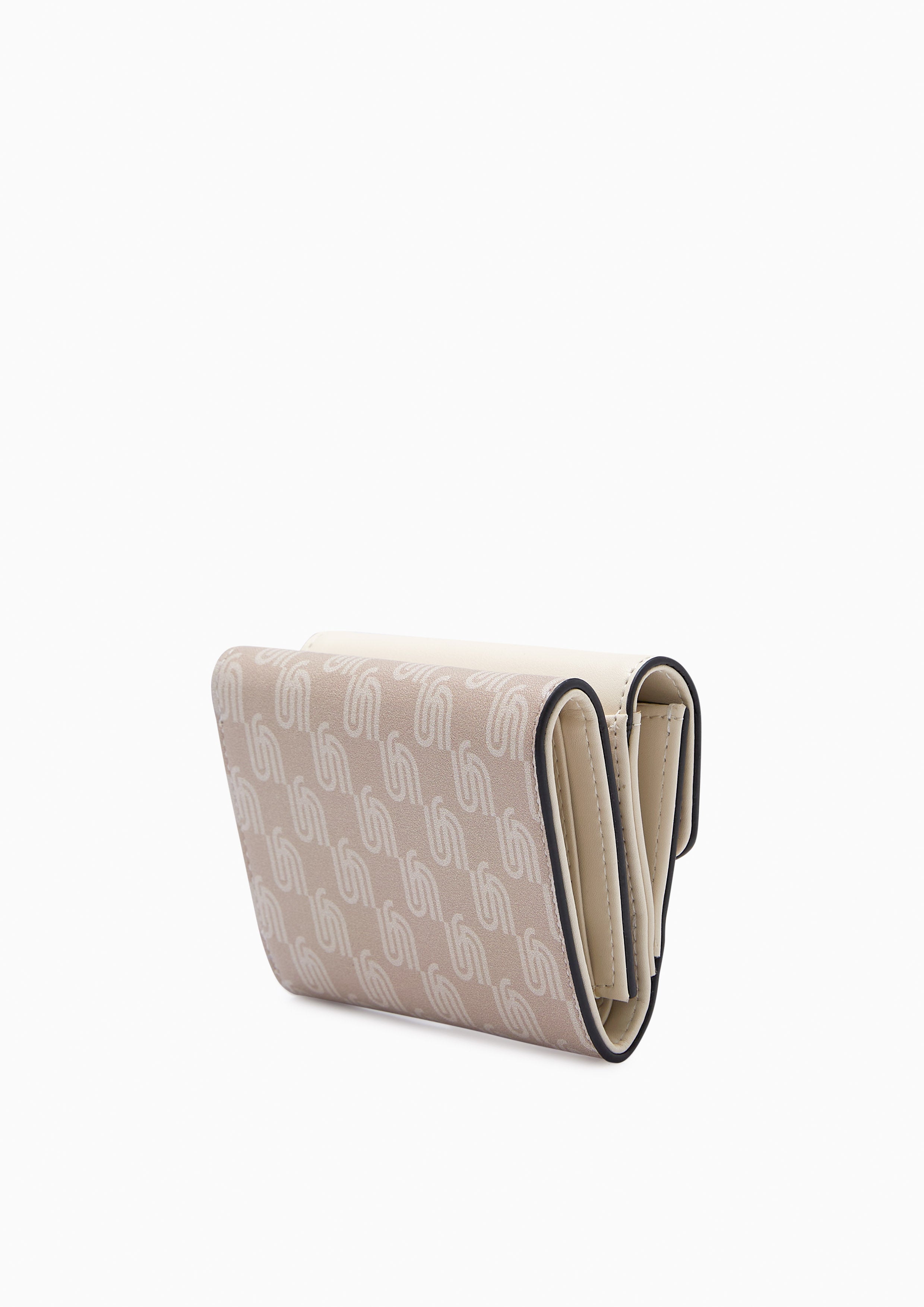 Sylvia Inf Tri-Fold Wallet Beige