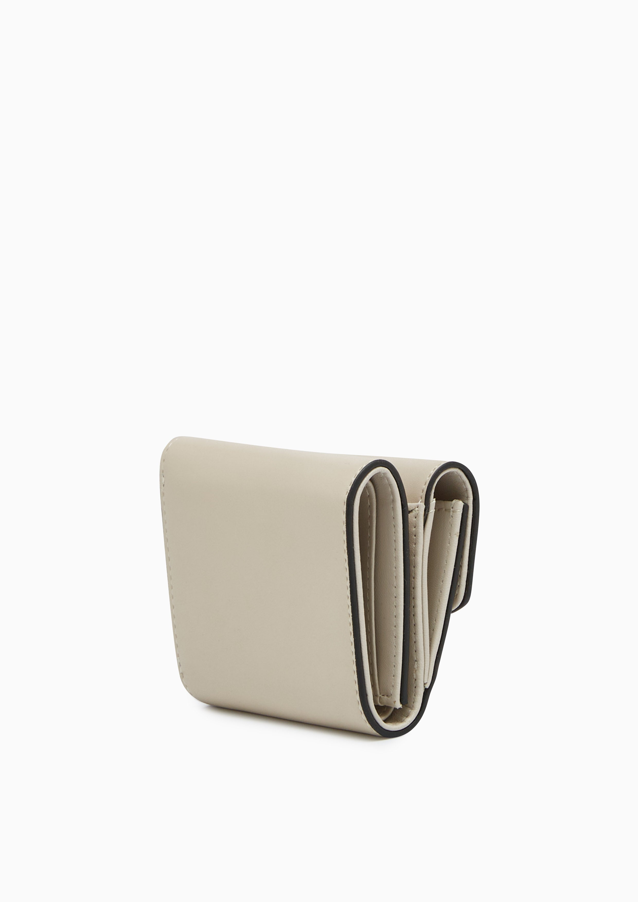 Sylvia Inf Tri-Fold Wallet Beige