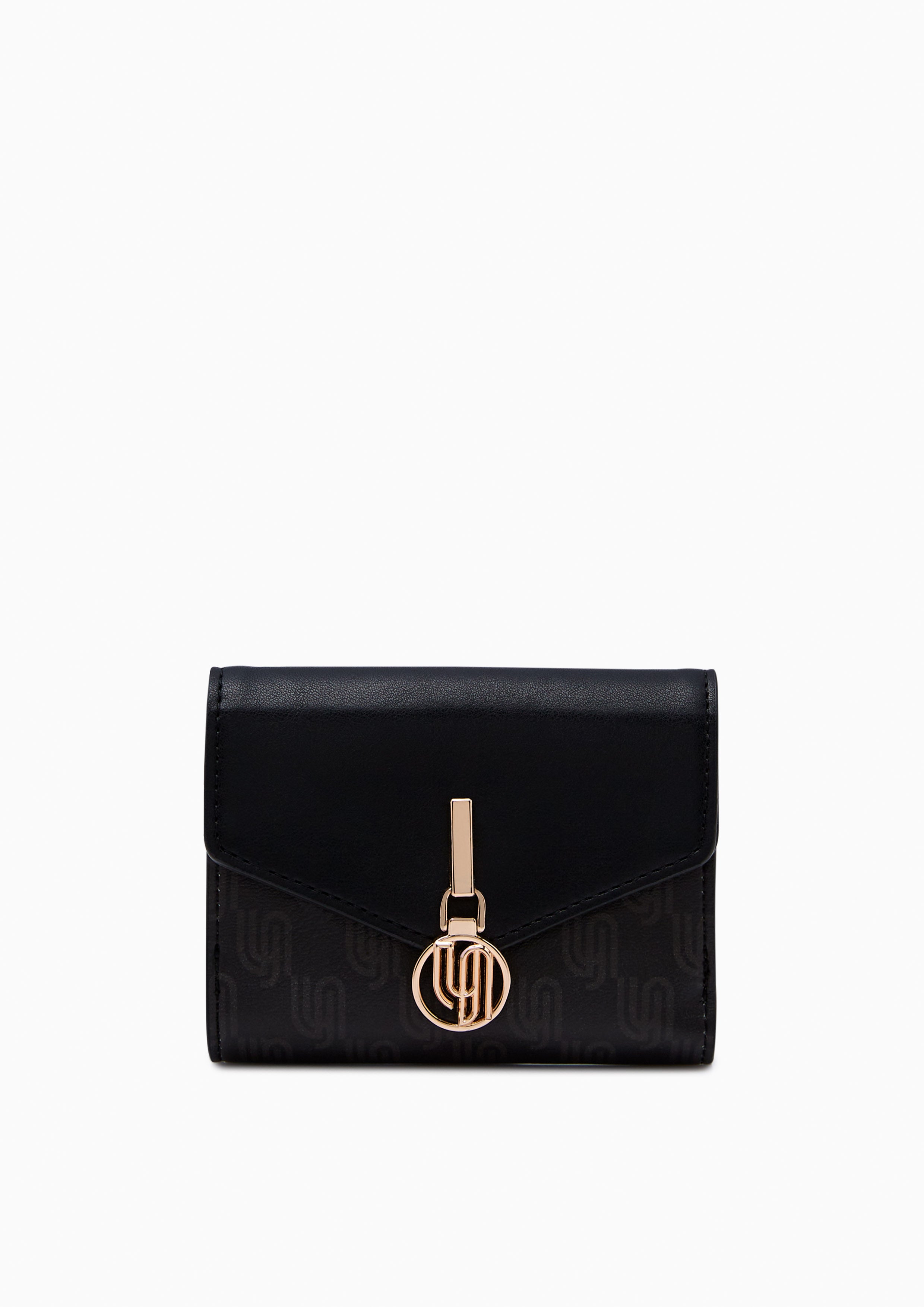 Sylvia Inf Tri-Fold Wallet Printed Black