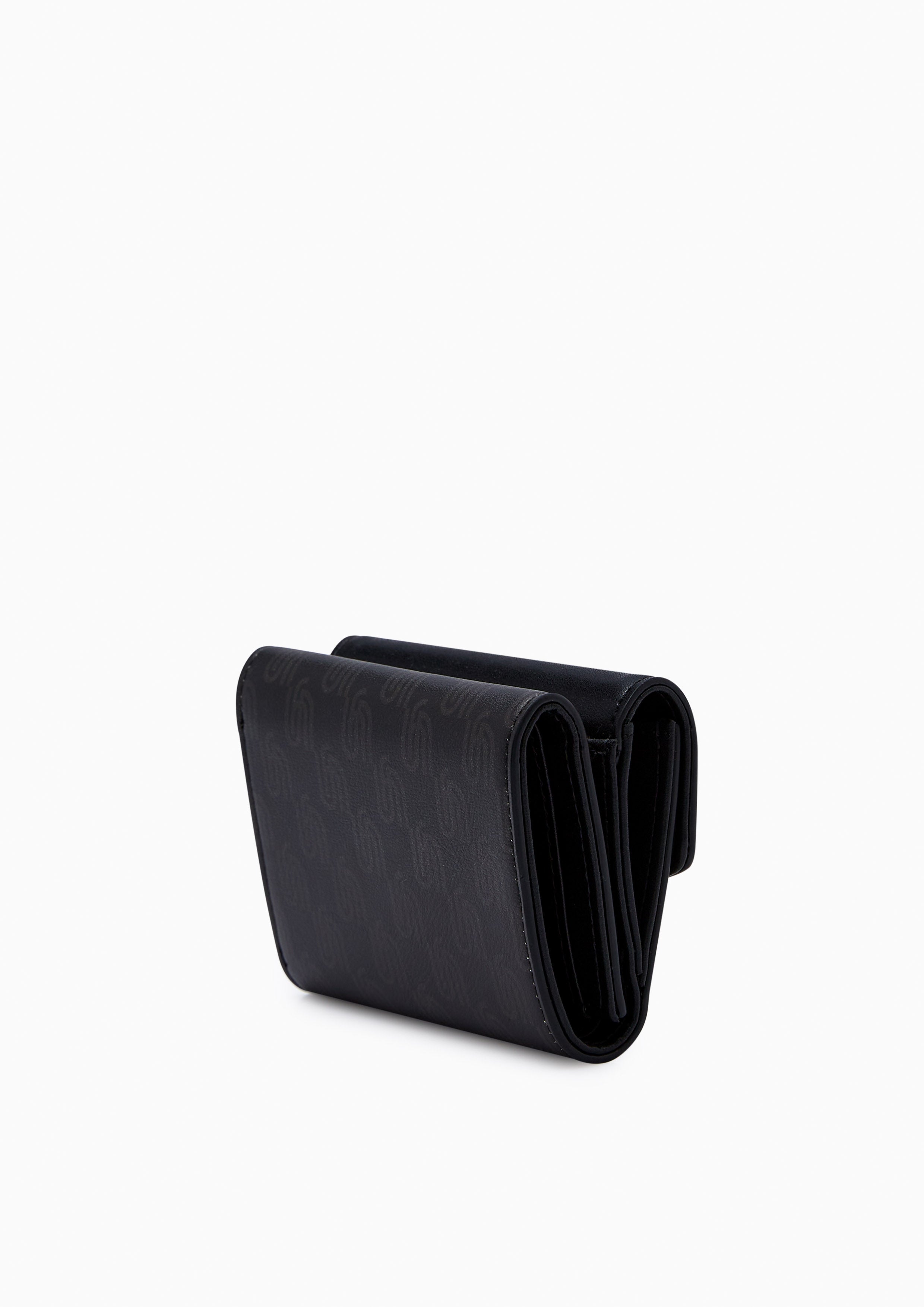 Sylvia Inf Tri-Fold Wallet Printed Black