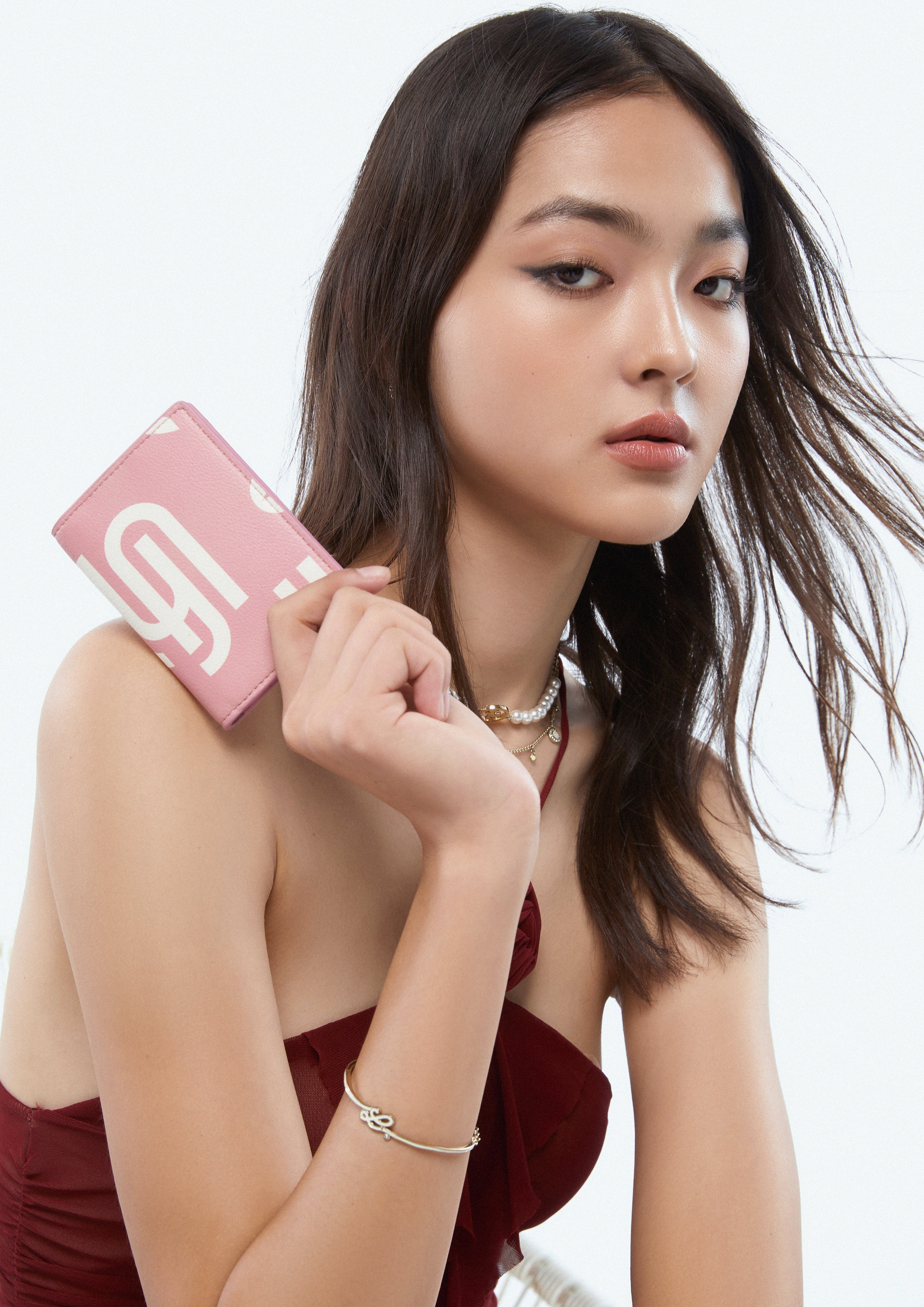 Neola Infinite Card Holder Printed Pink