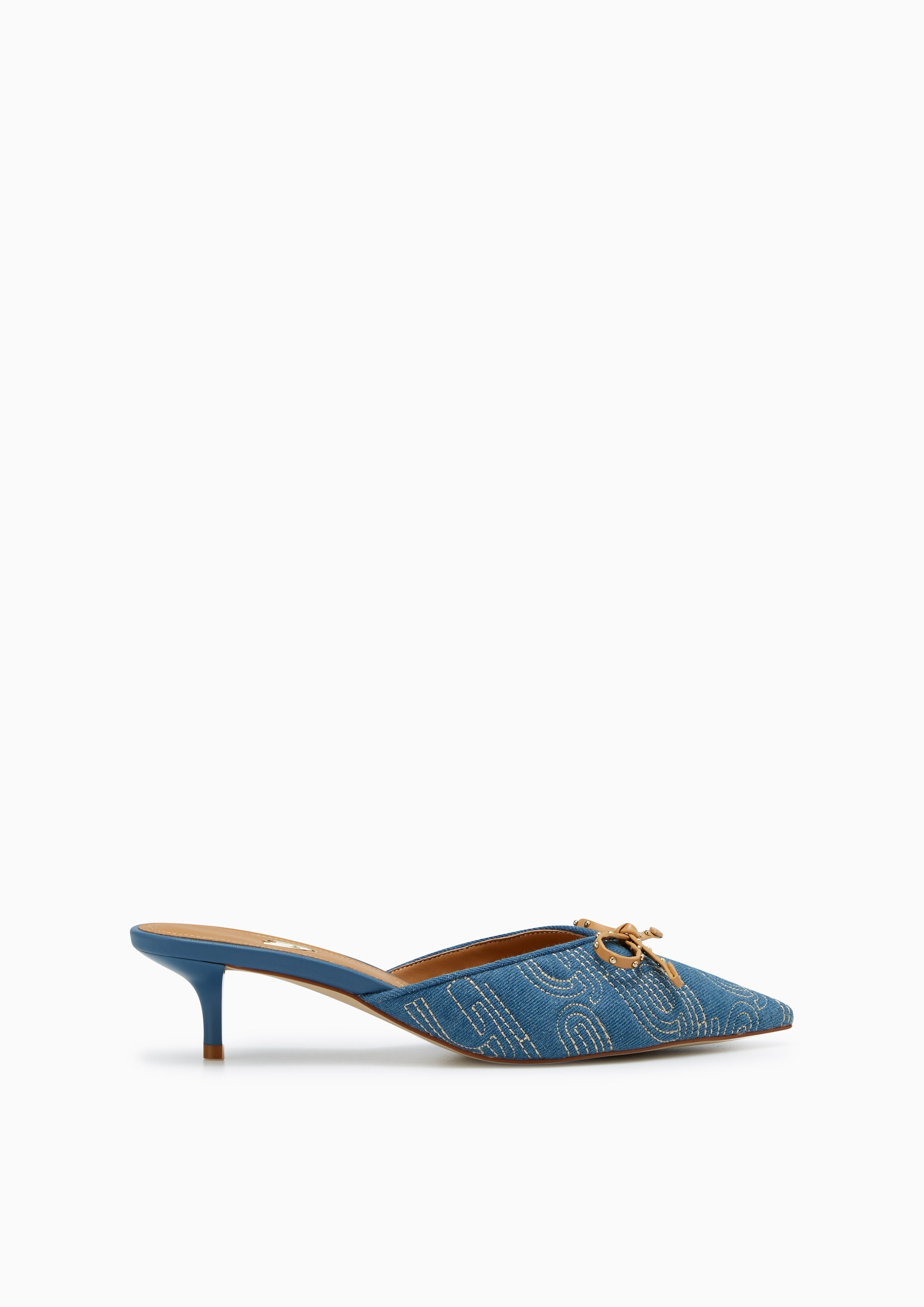 Viola Pump Infinite Heel Mules Blue