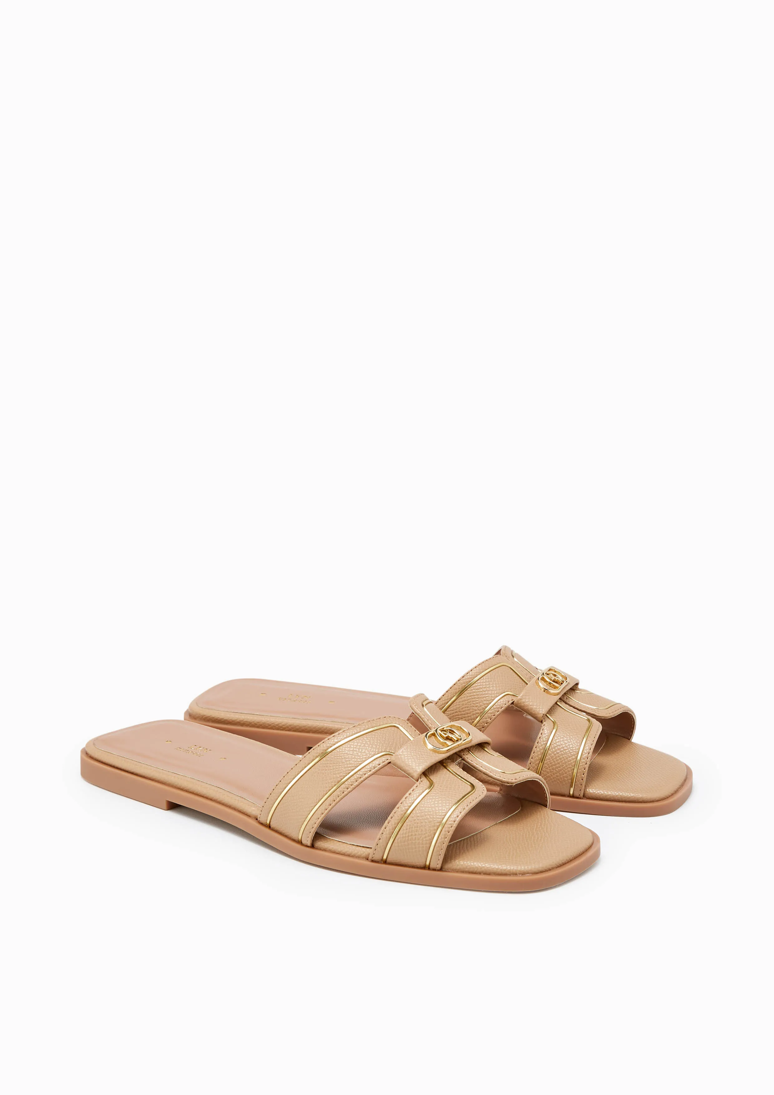 Hey Flat Sandals Beige - Lyn TH